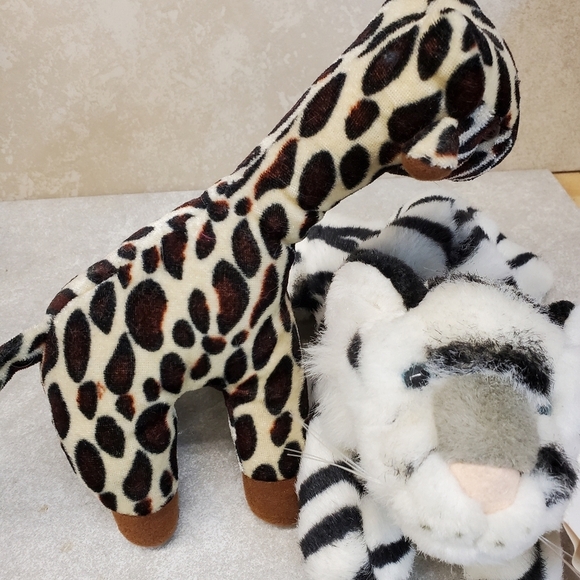 🐯🦒 NWT White Tiger & Giraffe Stuffed animal set - Picture 13 of 16